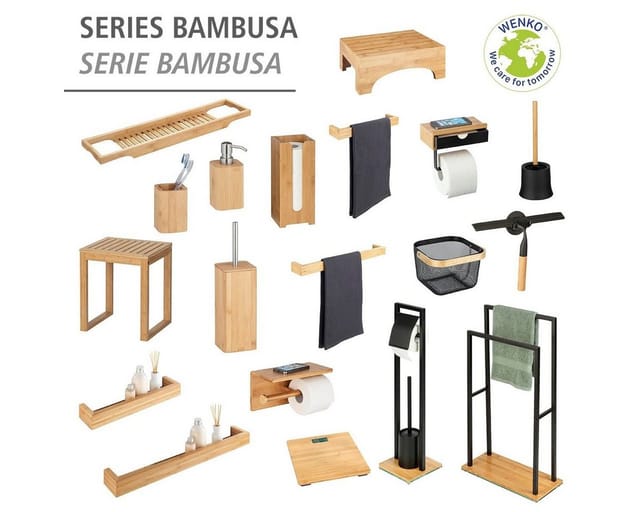 WENKO Wandregal Bambusa 40 cm Bambus