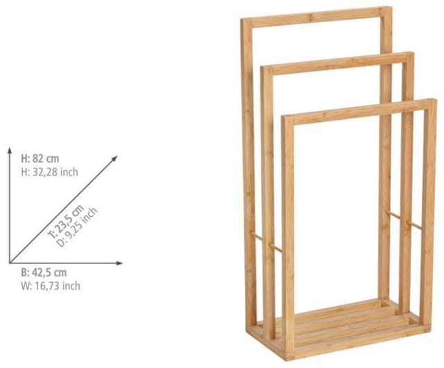 WENKO Handtuchbutler Bambusa FSC® zertifiziertes Bambus