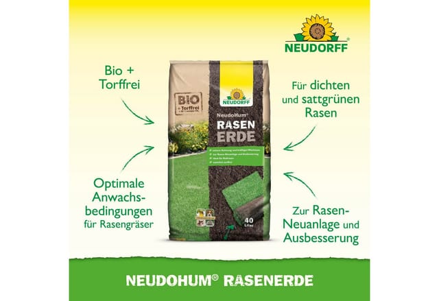 Neudorff NeudoHum Rasenerde 40, torffrei
