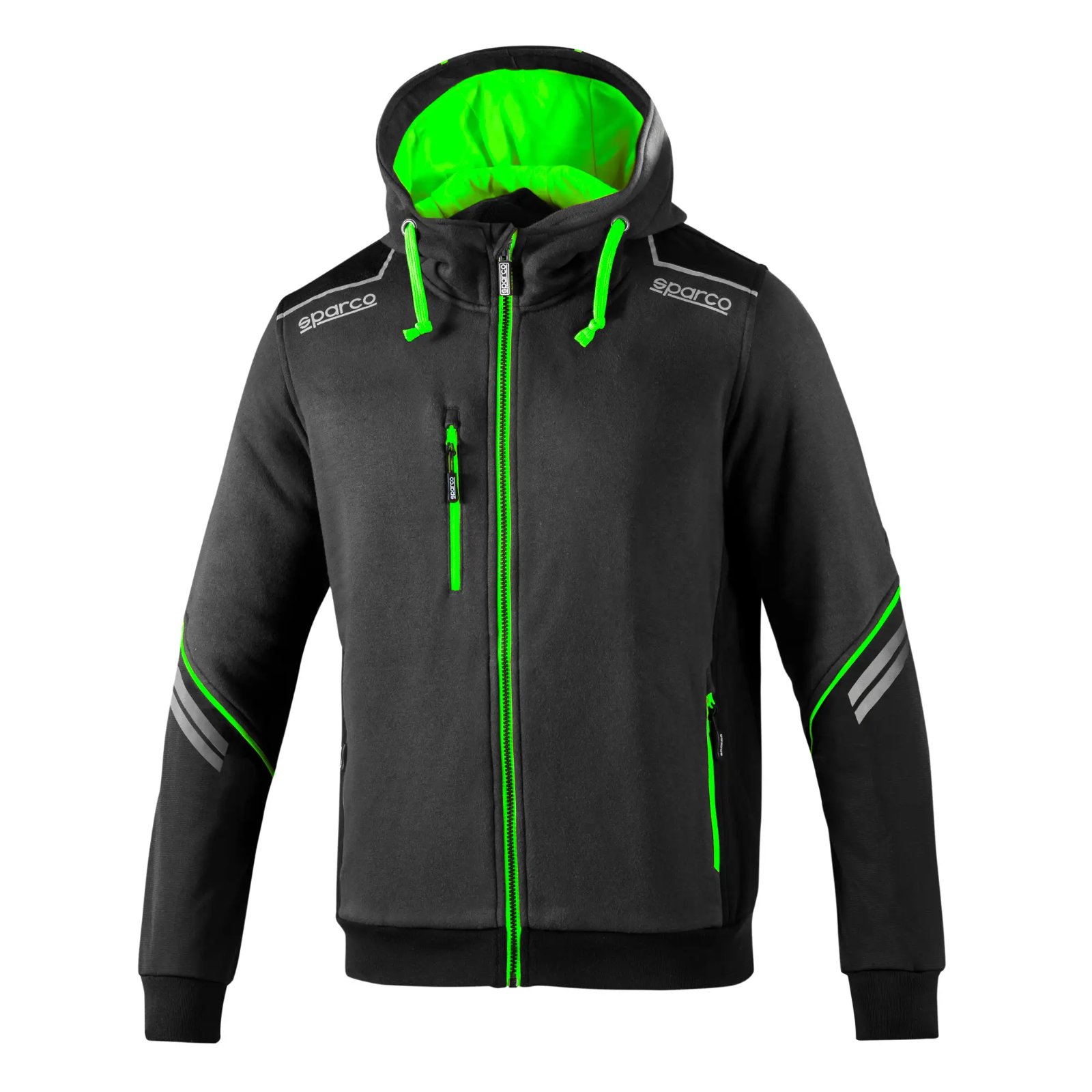Sparco 02414gsv Tech Colorado Sweatshirt Grau Grün S