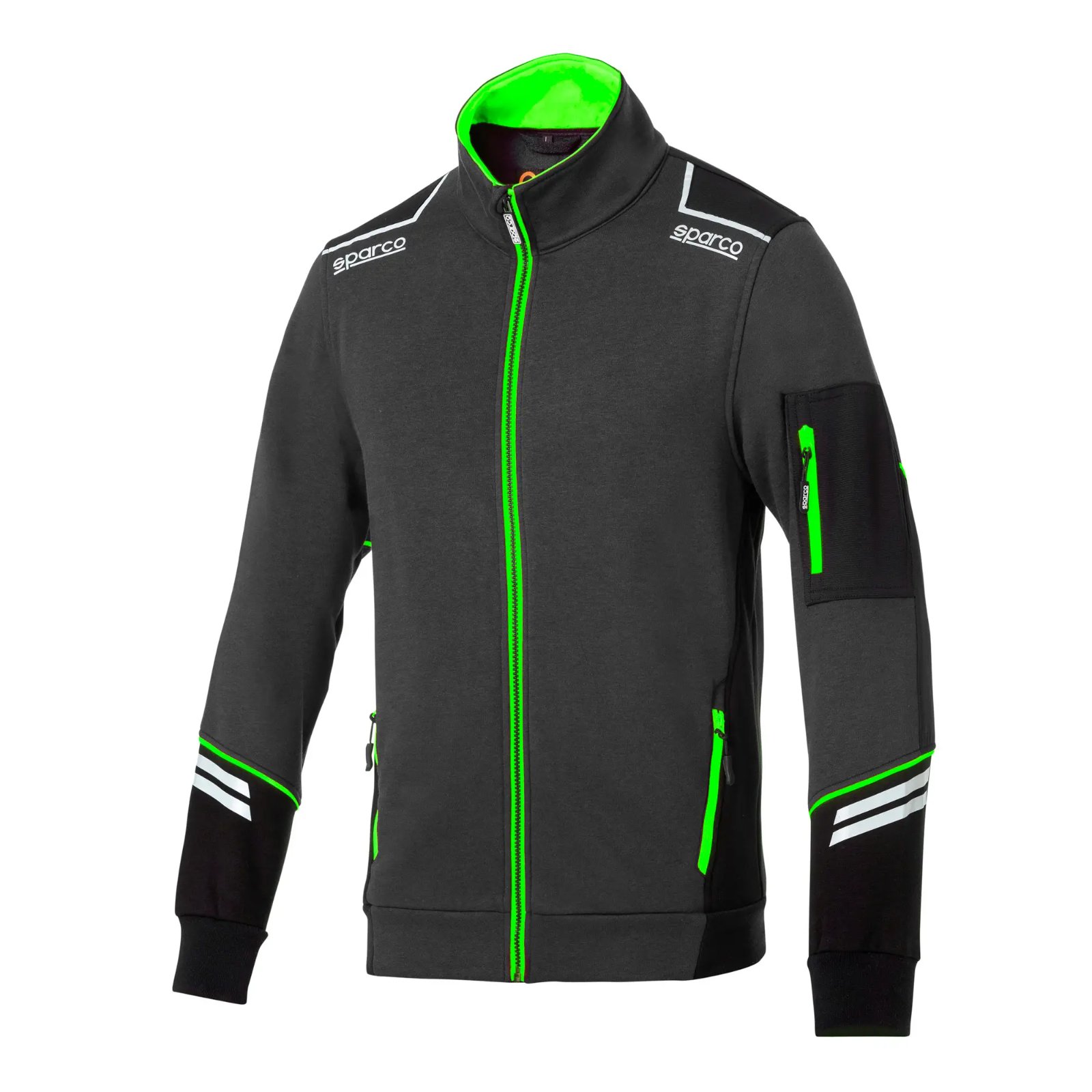 Sparco 02429gsv Tech Alabama Sweatshirt Grau Grün S