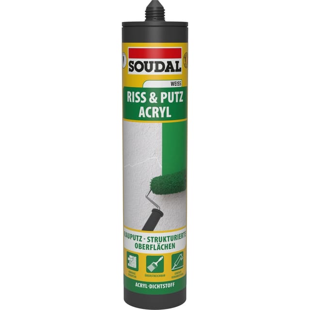 Soudal Riss & Putz Acryl Weiß 300 ml