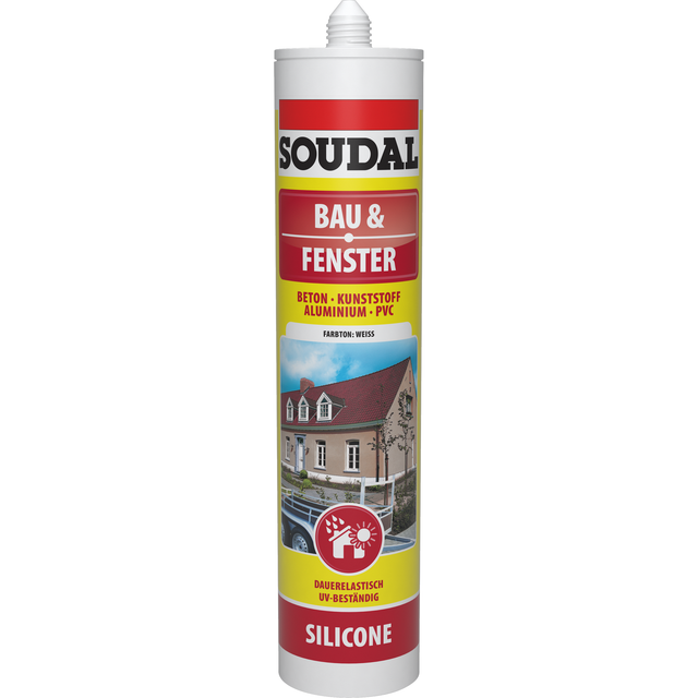 Soudal Bau Silikon Weiß 300 ml