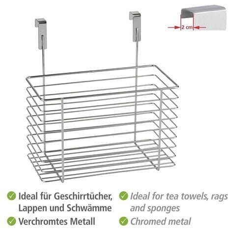Wenko Einhängekorb Groß 24 cm x 15 cm x 24,5 cm Chrom