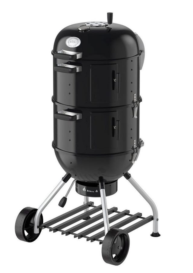 Rösle Holzkohlegrill Smoker No.1 F50-S Schwarz 2 x Ø 50 cm