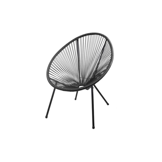 Garden Pleasure Relaxsessel DALIDA Stahl Schwarz 2er Set