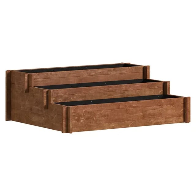 Dobar 3-Etagen-Hochbeet Peru inkl. Pflanzfolie FSC®