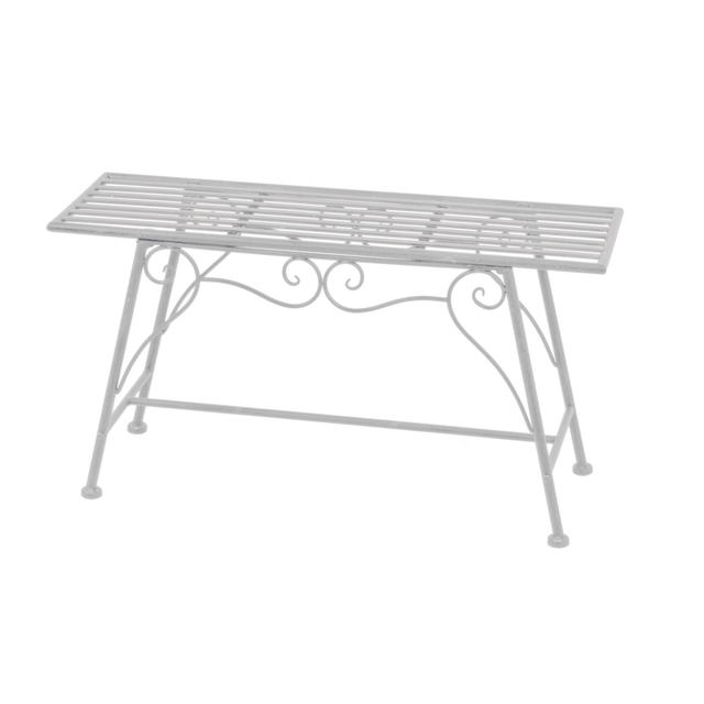 Garden Pleasure Blumenbank Lorin 27 cm x 45 cm x 83 cm Antik-Weiß