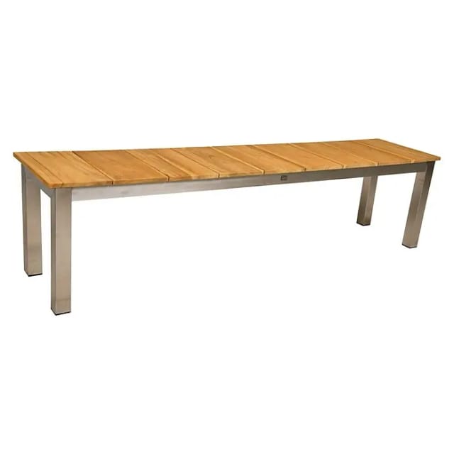 Garden Pleasure Bank Dallas ohne Rückenlehne 38 cm x 45 cm x 180 cm Teak FSC®