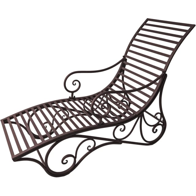 Garden Pleasure Liegebank Kuwa Dunkelbraun
