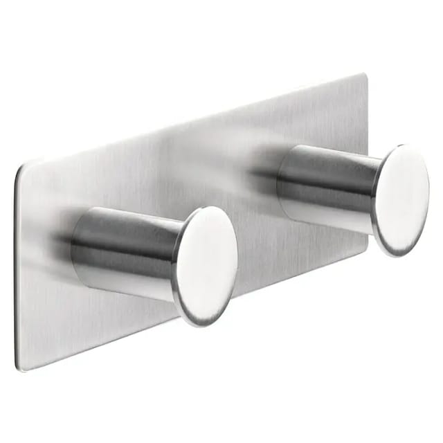 Tesa Powerbutton Doppelhaken Classic Edelstahl
