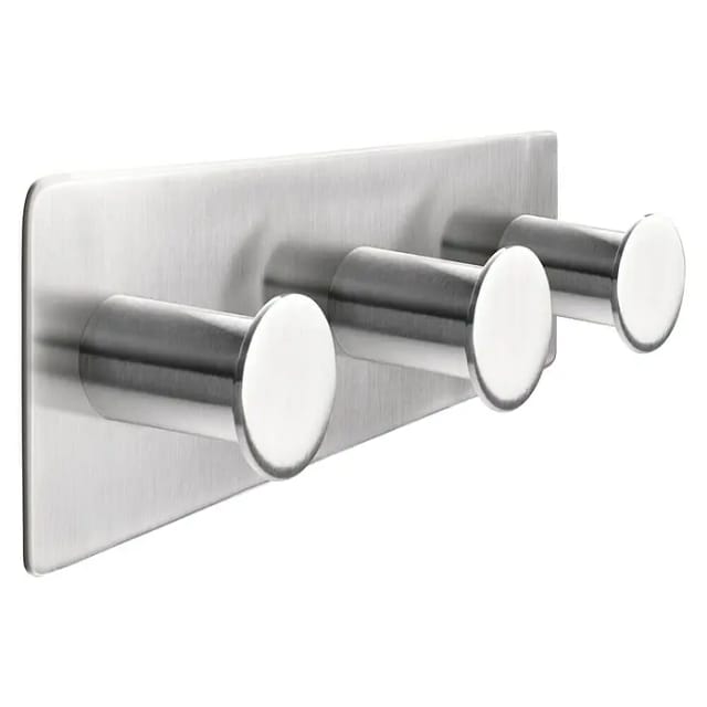 Tesa Powerbutton Hakenleiste Classic Edelstahl
