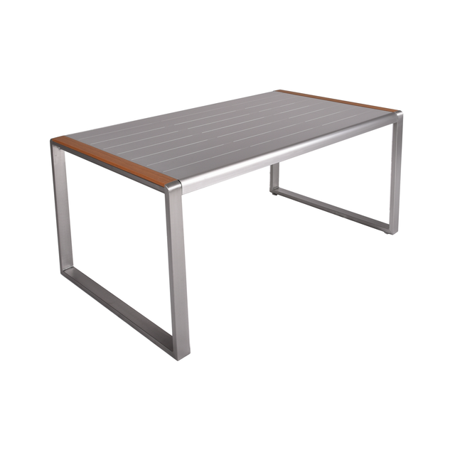 Garden Pleasure Gartentisch AVA Rechteckig Silber 90 cm x 160 cm