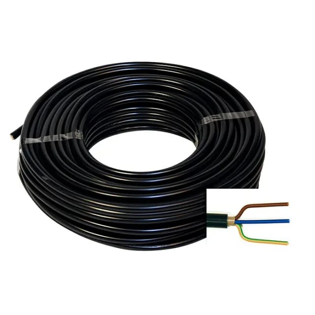 Emskabel Erdkabel NYY-J 3 x 2,5 mm² 25 m Schwarz
