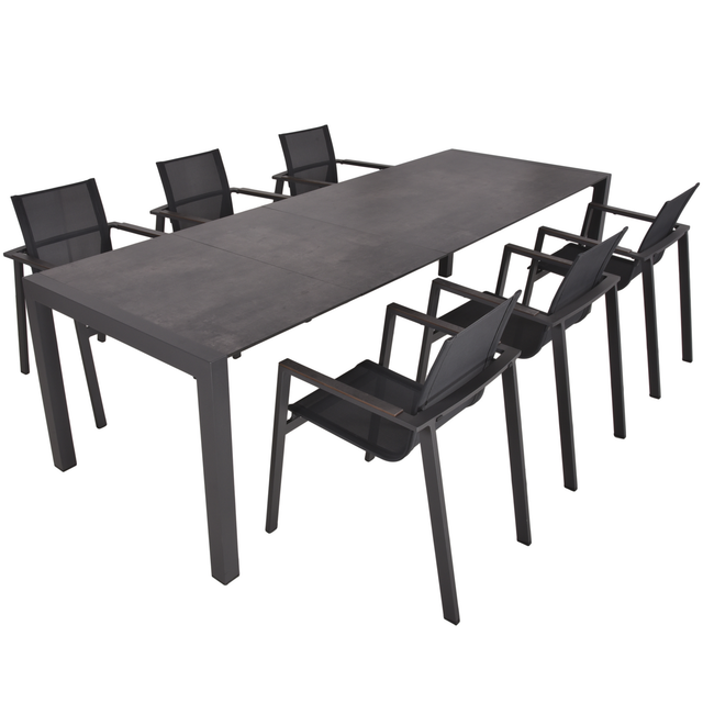 Garden Pleasure Gartenmöbel-Set 13 Sophia 7-teilig Anthrazit