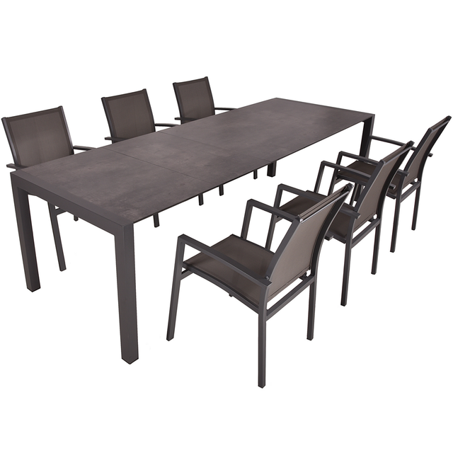 Garden Pleasure Gartenmöbel-Set 15 Sophia 7-teilig Anthrazit