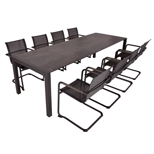 Garden Pleasure Gartenmöbel-Set Sophia 9-teilig mit Schwingstühle Kendra