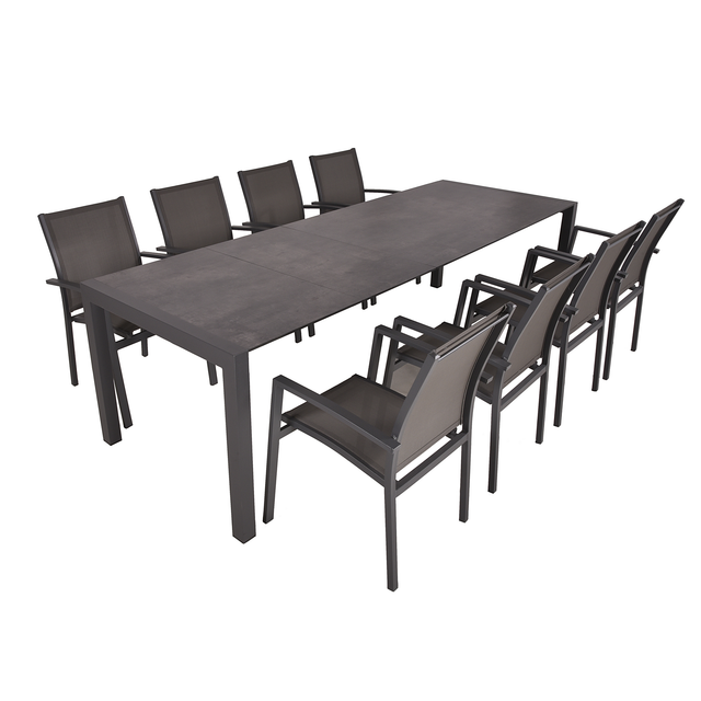 Garden Pleasure Gartenmöbel-Set 20 Sophia 9-teilig Anthrazit