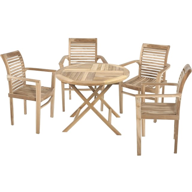 Garden Pleasure Gartenmöbel-Set 01 Solo/Java 5-teilig Braun