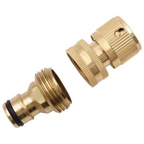 Schnellkupplung Für Gartenschlauch, Messing-gartenhahnanschluss, 3/4"-hahnanschluss, Innen- Und Außengewinde, Gartenschlauch-wasserhahnadapter
