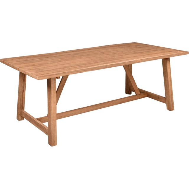 Garden Pleasure Gartentisch OAKLAND Rechteckig Holz Hellbraun 100 cm x 200 cm