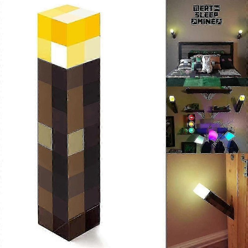 Minecraft-usb-taschenlampe/nachtlicht In Form Eines Bausteins, Ideal Als Dekoration Für Zuhause. Perfektes Geschenk.