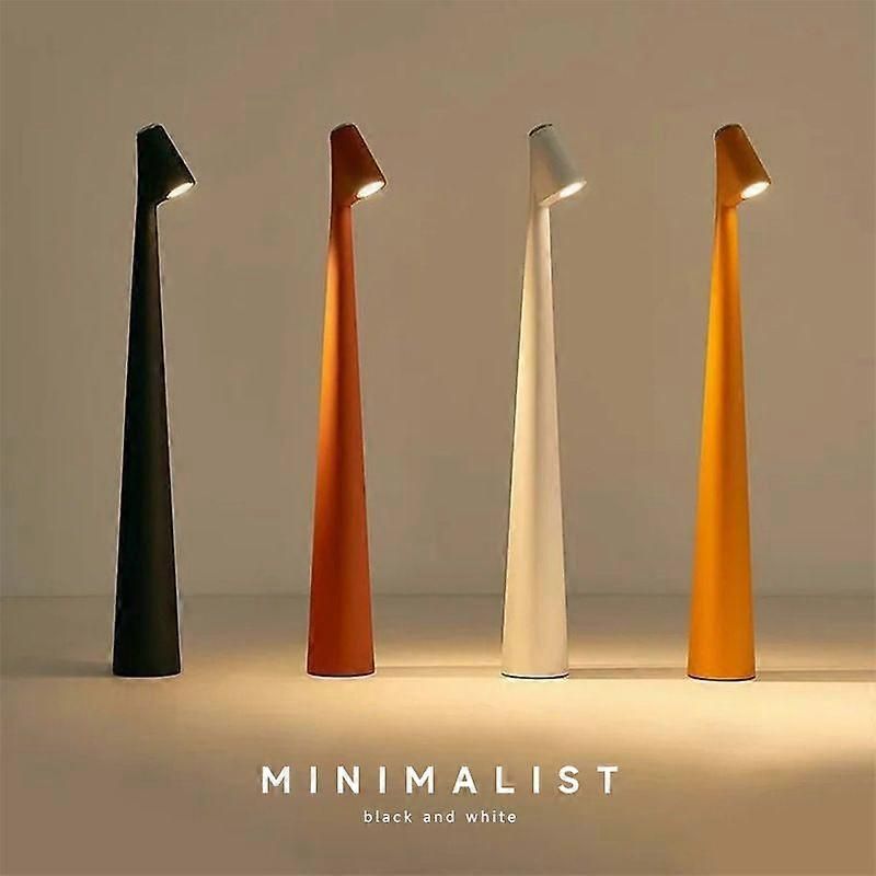 Luxuriöse Nachttischlampe Mit Ladefunktion – Ideales Geschenk (orange)