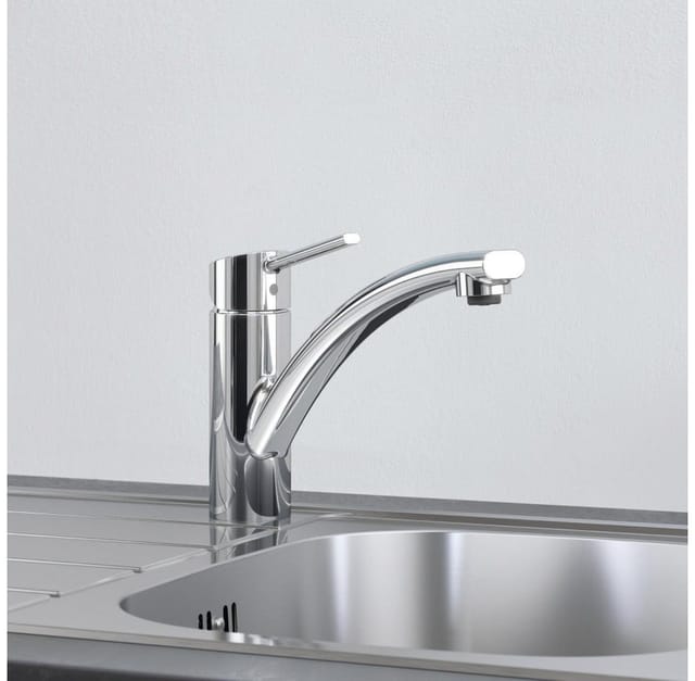 Grohe QuickFix Einhand-Küchenarmatur Swift DN 15 Niedrig Schwenkbereich Chrom