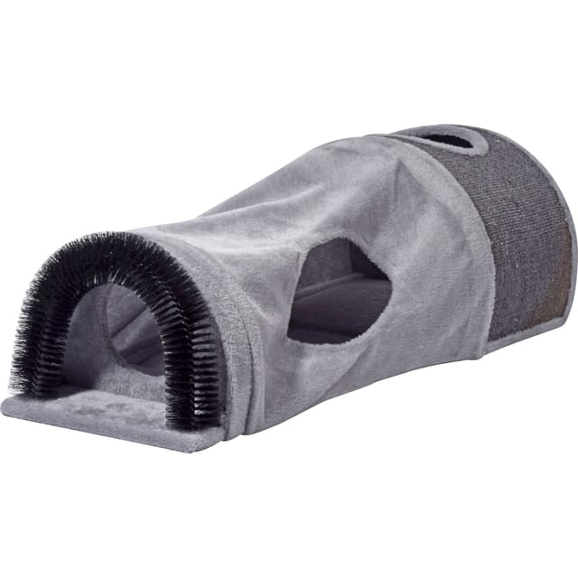 Dobar Faltbare Katzenhöhle und Spielball 87 cm x 37,5 cm x 27 cm Grau