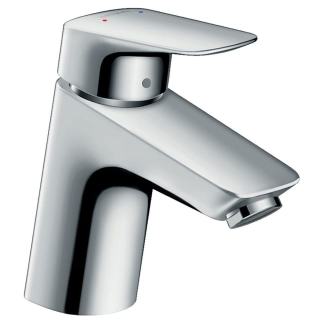 Hansgrohe Waschtischarmatur Logis 70 Wasserhahn Bad mit Push-Open Chrom