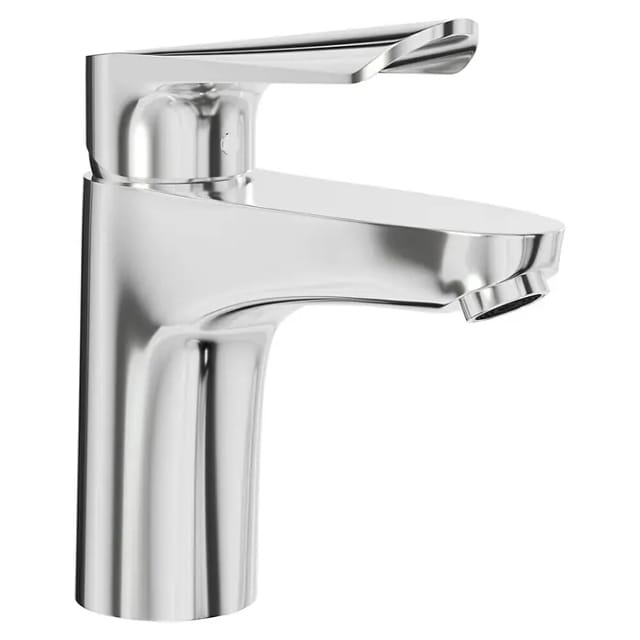 hansgrohe Waschtischarmatur Logis E 100 Wasserhahn Bad mit Zugstange Chrom