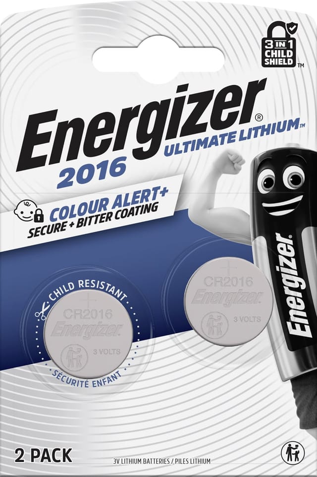Energizer Knopfzelle Ultimate Lithium CR 2016 2 Stück