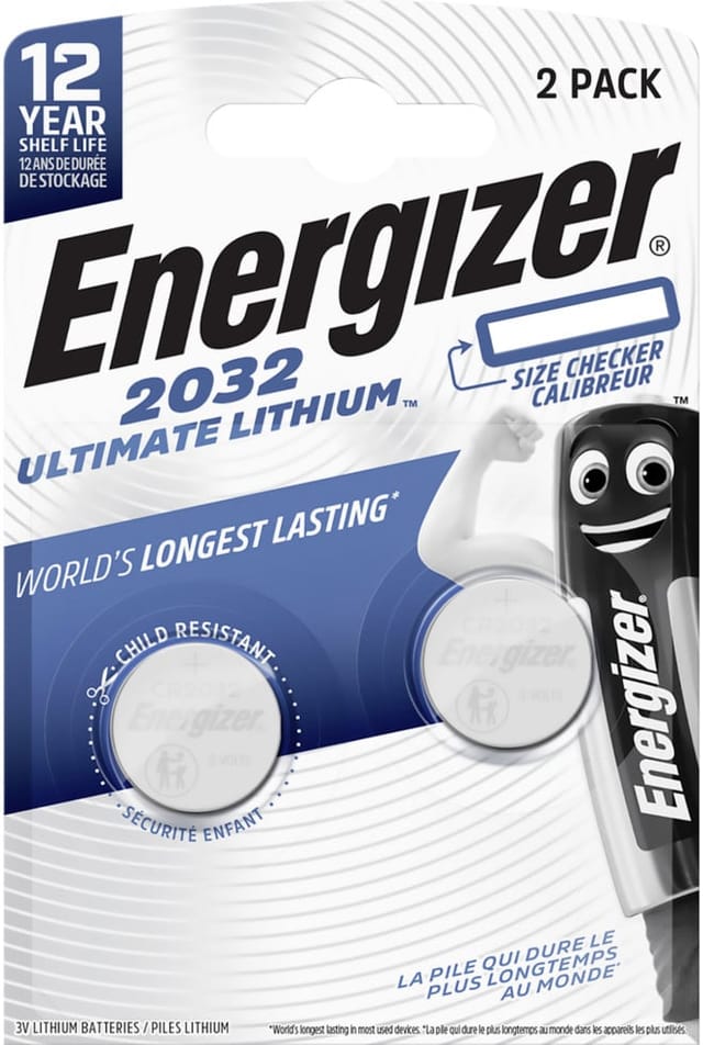Energizer Knopfzelle Ultimate Lithium CR 2032 2 Stück