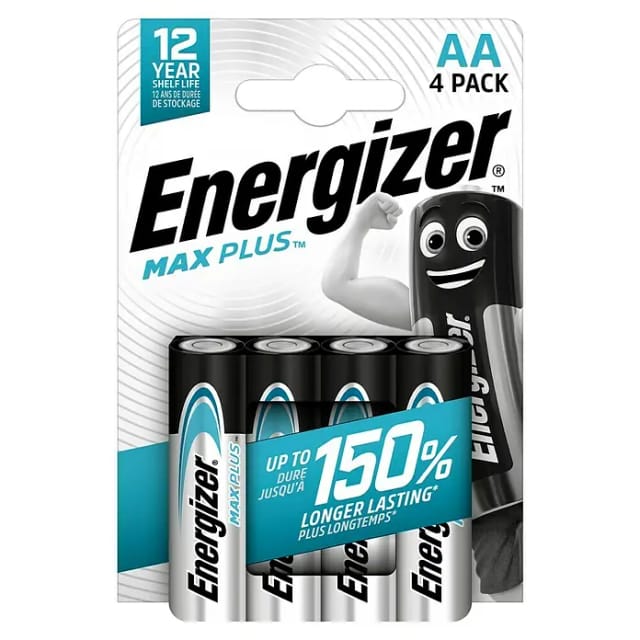 Energizer Alkaline Batterie Max Plus AA Mignon 4 Stück