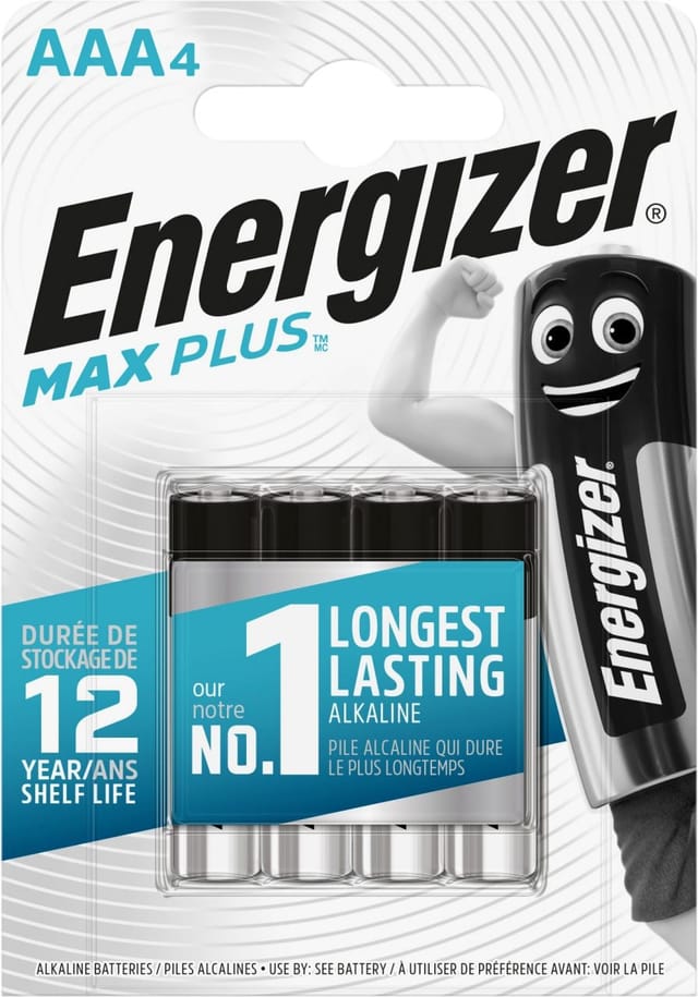 Energizer Alkaline Batterie Max Plus AAA Micro 4 Stück
