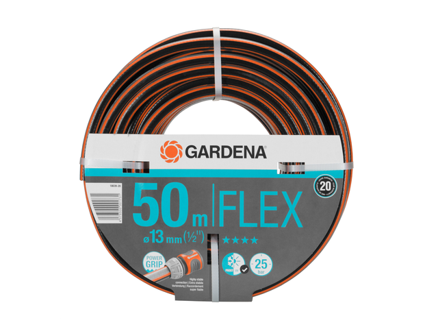 Gardena Gartenschlauch Comfort Flex 13 mm (1/2 Zoll) 50 m mit PowerGrip bis 25 bar