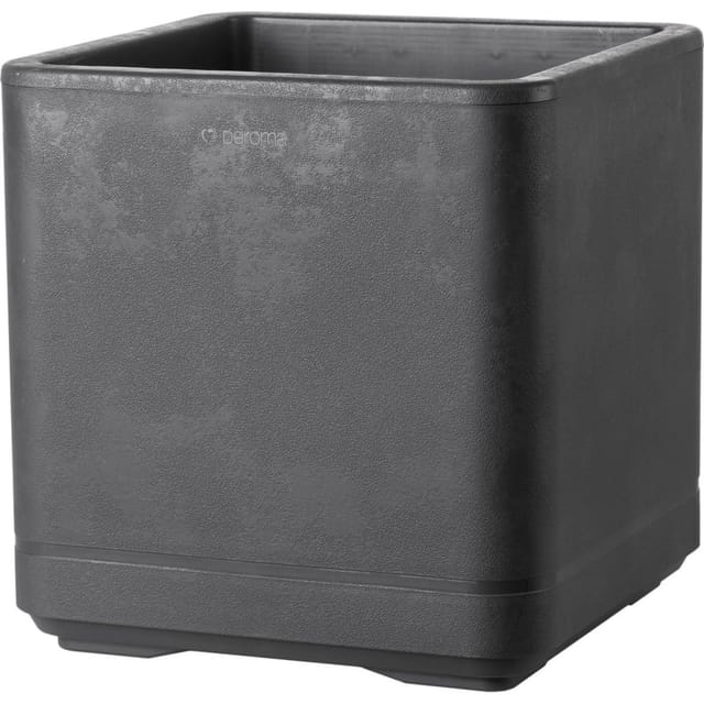 Deroma Pflanztopf Quadro Cosmo 38 cm x 38 cm x 39,2 cm Anthrazit