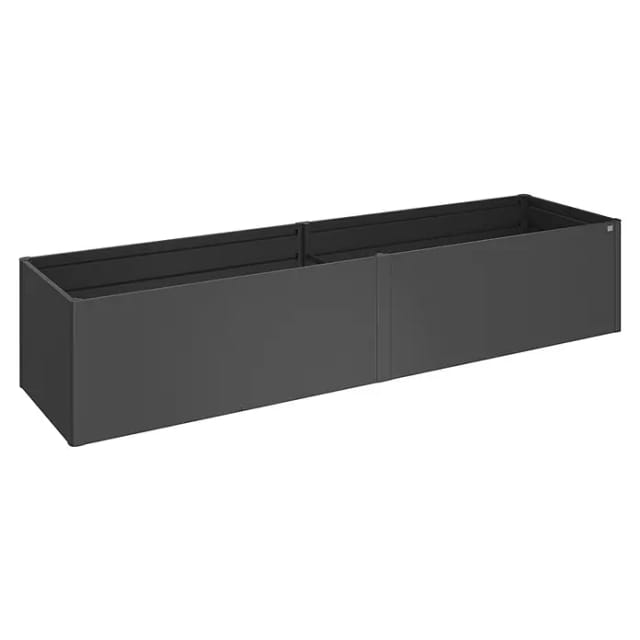 Biohort Hochbeet Metall 397 cm x 102 cm x 77 cm Dunkelgrau-Metallic