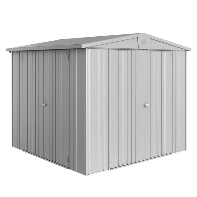 Biohort Zusatztür für Gerätehaus Europa 172 x 148 cm Silber-Metallic