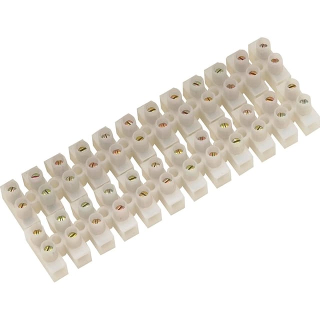Lüsterklemme Ø 1,5 mm Weiß 2 Stück