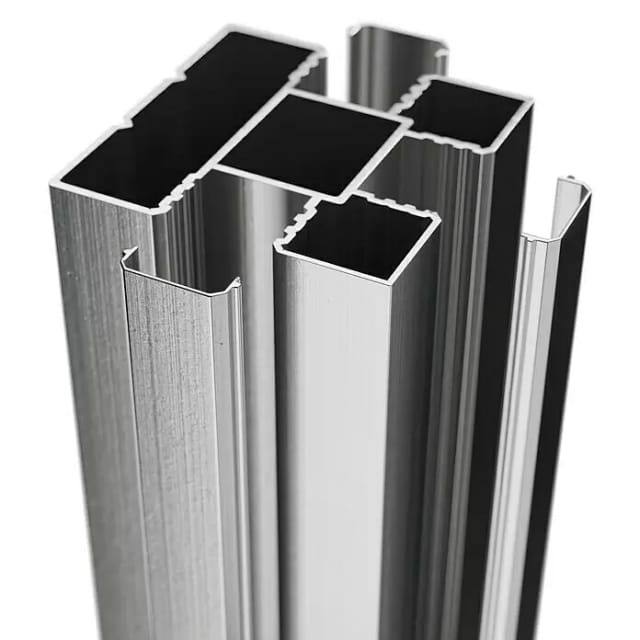 T&J Ecosteck-Pfosten Aluminium Silber 68 x 68 x 2400 mm