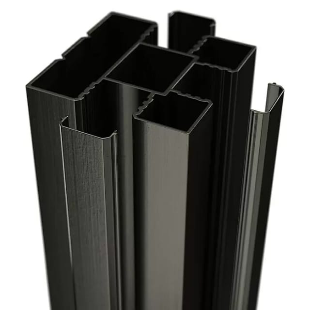 T&J Ecosteck-Pfosten Aluminium Anthrazit 68 x 68 x 1800 mm