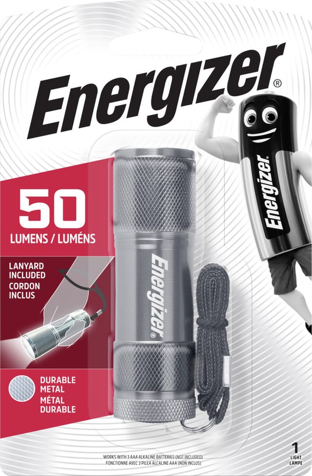 Energizer Taschenlampe 3 AAA Metal Light ohne Batt.