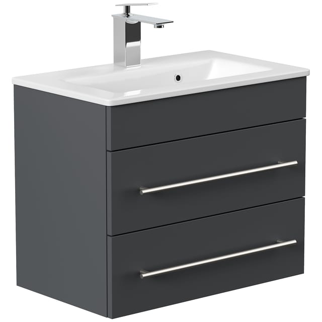 Posseik Badmöbel Portus 600 SlimLine Grafit
