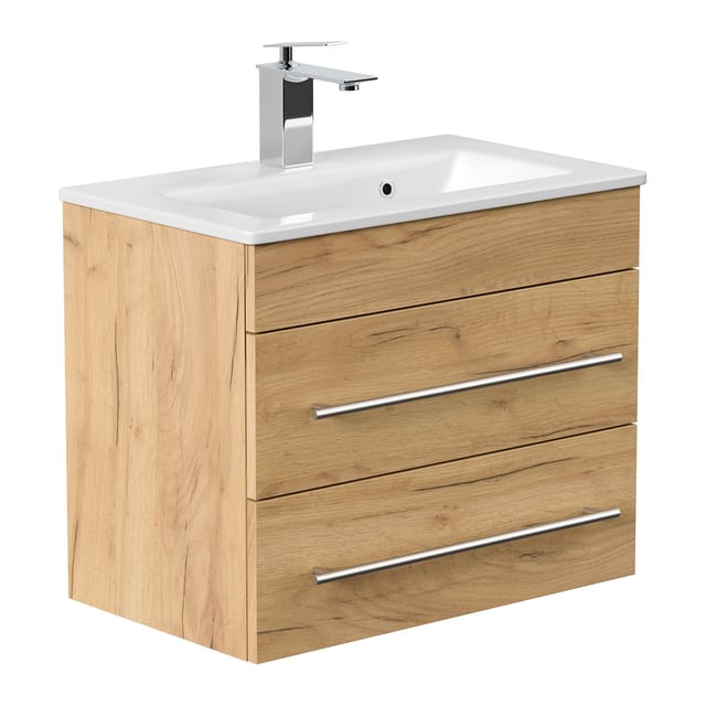 Posseik Badmöbel Portus 600 SlimLine Eiche Gold