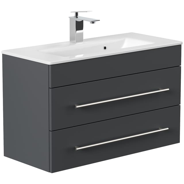 Posseik Badmöbel Portus 800 SlimLine Grafit