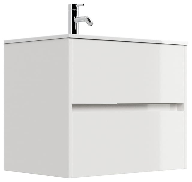 Posseik Badmöbel Limes und Waschtisch 2 Greifraum Auszüge 70 cm Grafit
