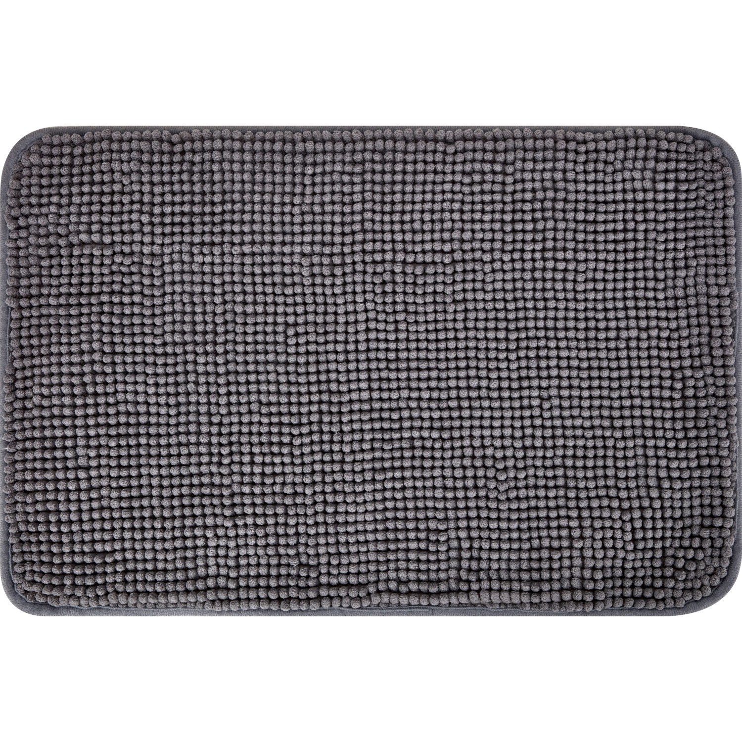 baliv Badematte 40 cm x 60 cm Polyester Dunkelgrau