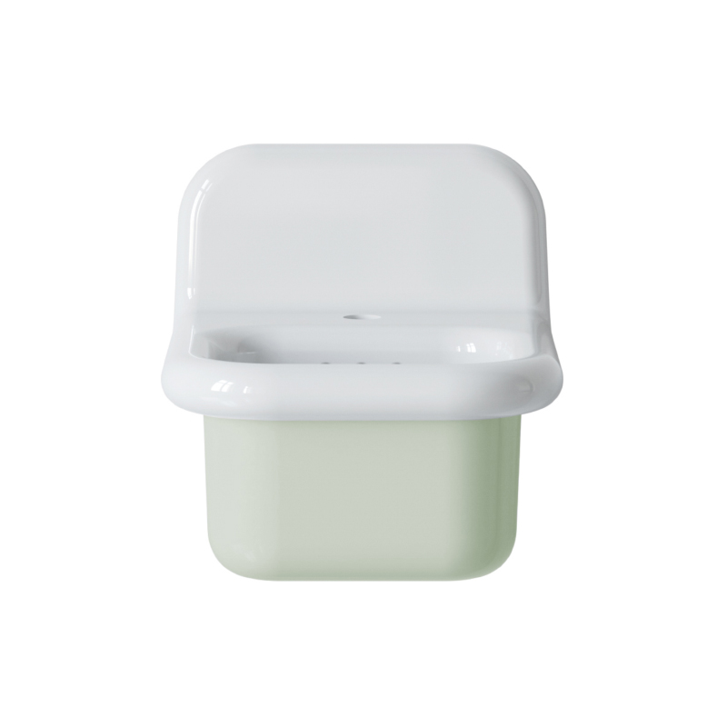 Retro-waschbecken Aus Keramik, 35 Cm – True Colors Lite – Pastellgrün