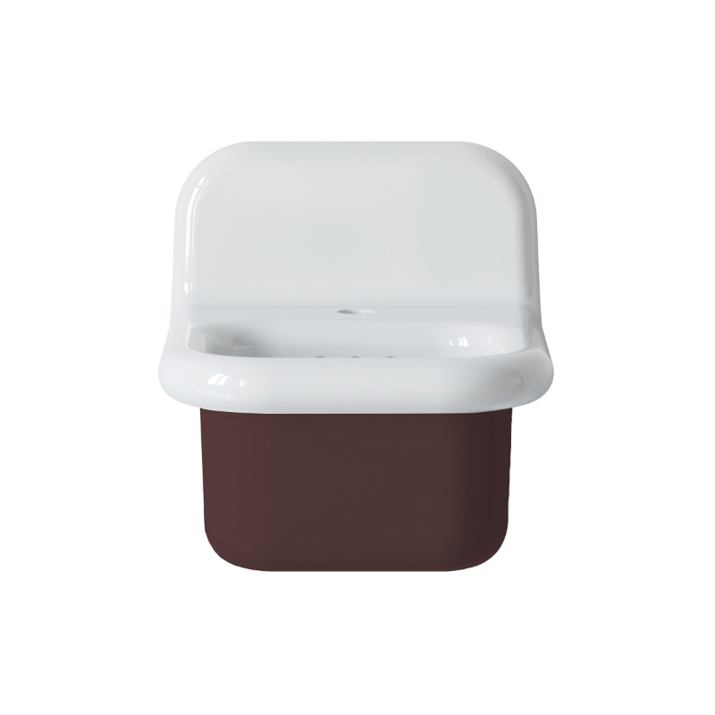 Retro-waschbecken Aus Keramik, 35 Cm – True Colors Lite – Cacao